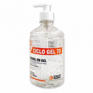 Álcool Gel 70% com Pump 500ML - CICLOFARMA