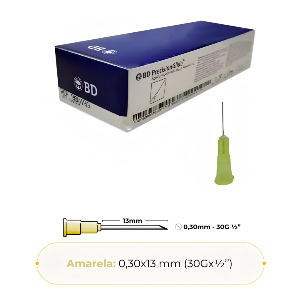 Agulha Hipodérmica 30x13 - 30G 1/2