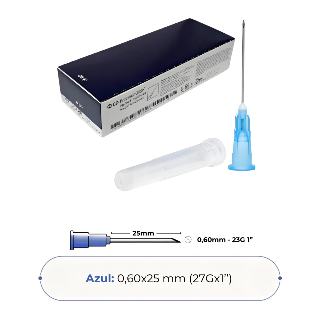 Agulha Hipodérmica 25X6 - 23G 1