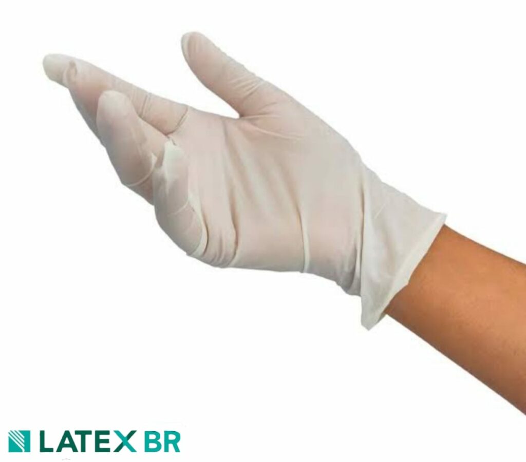 Luva Procedimento Látex - Tamanho M - caixa com 100 unidades - LATEX BR