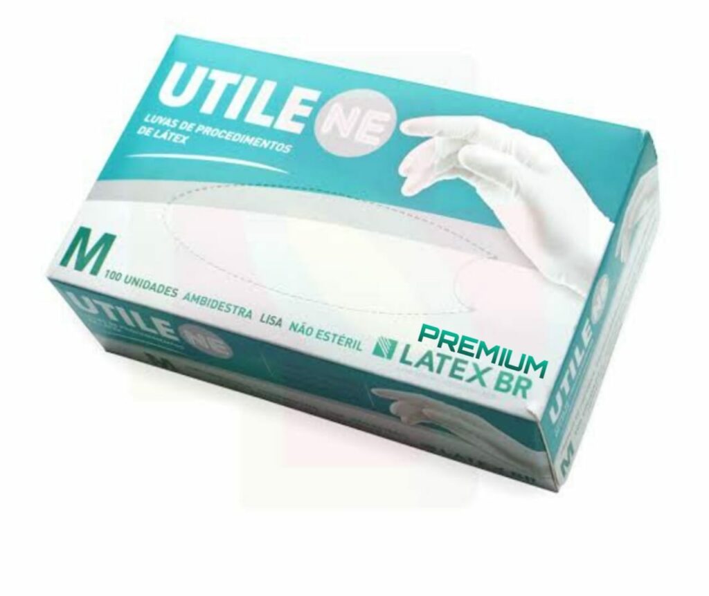 Luva Procedimento Premium Látex - Tamanho M - Caixa com 100 unidades - LATEX BR
