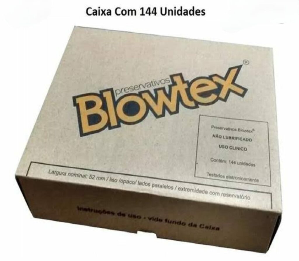 Preservativo Não Lubrificado - Caixa com 144 unidades - BLOWTEX