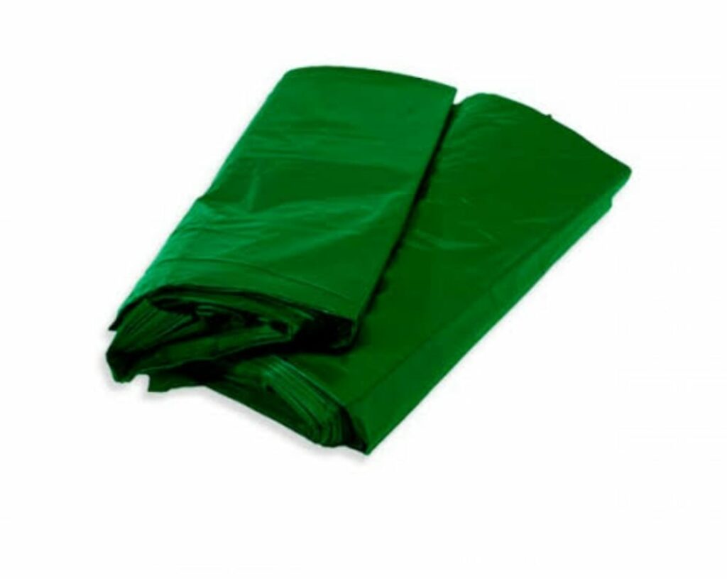 Saco De Lixo Verde 20LTS (0,05MCG) - Pacote com 100 unidades - JD PLAST