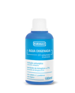 Água Oxigenada 10VOL - Frasco 100ML - FARMAX