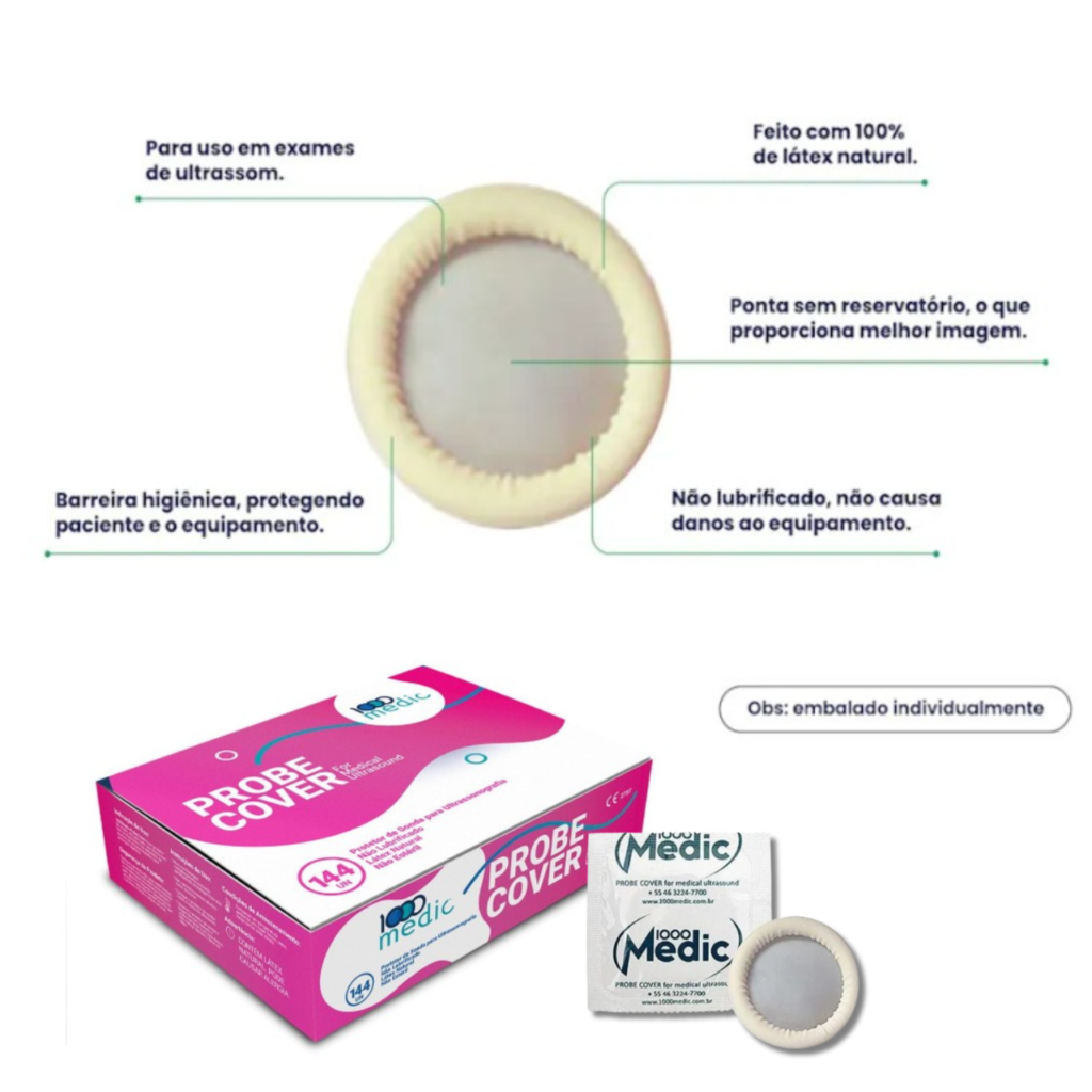 Protetor para Ultrassonografia não Lubrificado - marca 1000MEDIC