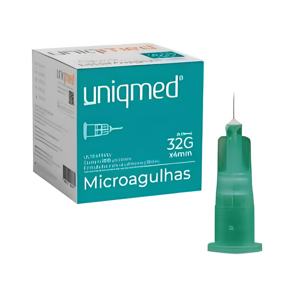 Microagulhas 32G X 4MM - marca Uniqmed