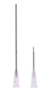 Microcânulas 18G (1,25X70MM) com Agulha Auxiliar (18GX1) - marca UNIQMED