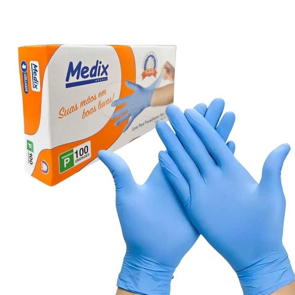 Luva Procedimento Nitrilica - Tamanho G - MEDIX