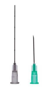 Microcânulas 22G (0,70x50mm) com Agulha Auxiliar (21GX1) - marca UNIQMED