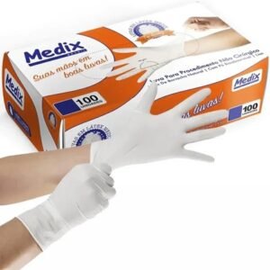 Luva Procedimento Látex Com Pó - Tamanho XP - MEDIX
